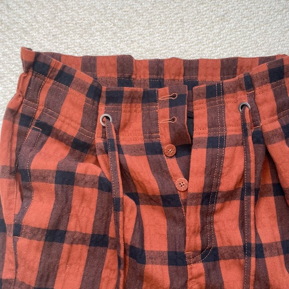 Free People high waisted paper bag Plaid Pants - Picture 3 of 5